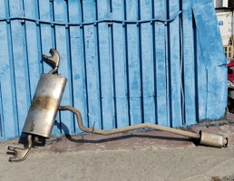 Глушитель в сборе для Geely Tugella FY11 2019  запчасти бу